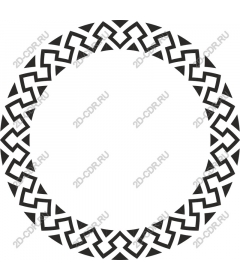  Elegant black circular pattern, an intricate weave