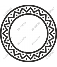 Frame with geometric pattern