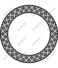  Elegant round slatted frame