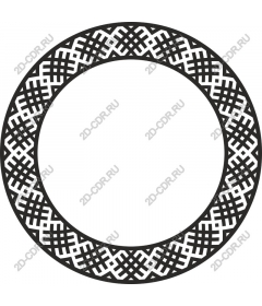  Elegant intricate round frame