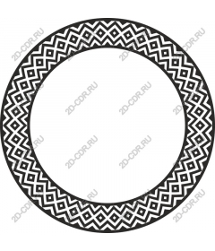  Black and white geometric frame