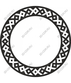  Elegant decorative round geometric frame