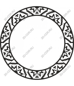 Geometric Tribal Circle frame