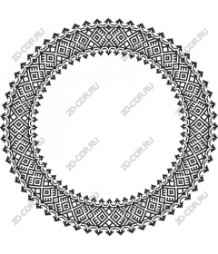  Black geometric circle