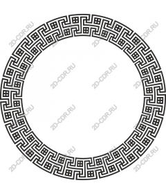 Elegant geometric round fringe