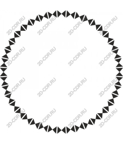 Geometric circular triangle