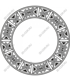 Geometric tribal frame