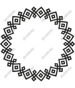 Decorative geometric frame