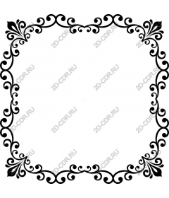  Elegant floral frame border