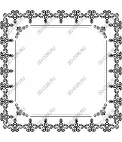 Vintage decorative frame