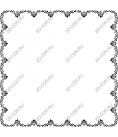  Elegant black and white decorative frame