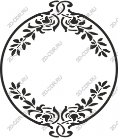 Exquisite floral frame