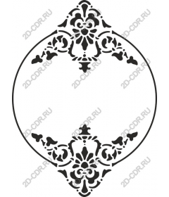 Exquisite floral decorative frame