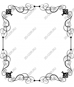 Elegant black and white frame