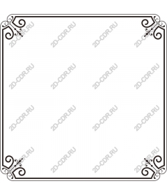 Decorative corner frame - Elegant stroke