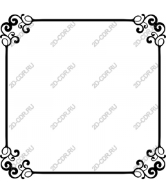 Exquisite decorative frame in the form of tendril