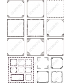 Элегантный комплект декоративных рамок