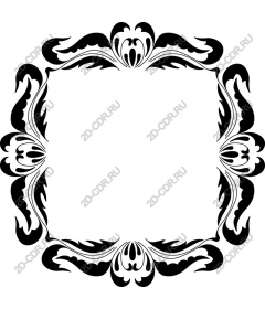  Elegant floral border