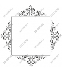 Elegant decorative frame