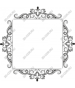  Elegant floral frame