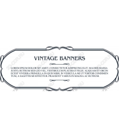 Vintage banners