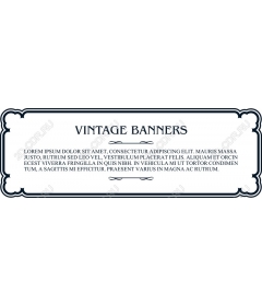 Set of vintage banners
