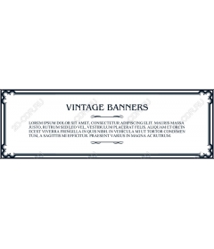 Vintage banners