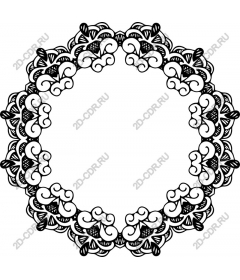  Elegant black and white decorative frame