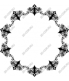  Elegant floral decorative frame