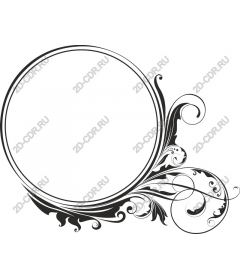  Elegant floral decorative frame