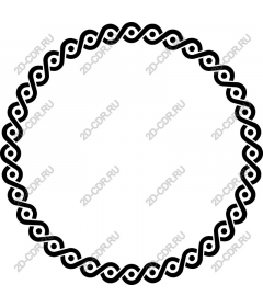 Decorative round frame