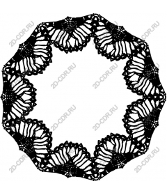  Elegant black lace edging