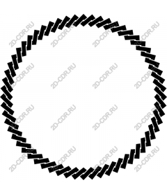 Geometric black circular pattern