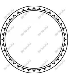  Изысканная круглая рамка