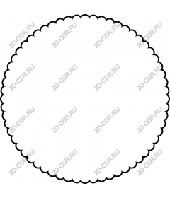 Elegant scalloped edging