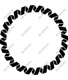  Black geometric circle