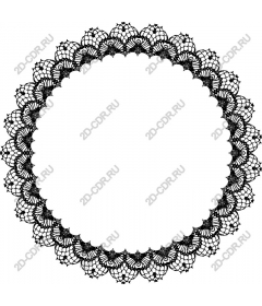  Elegant black lace rim