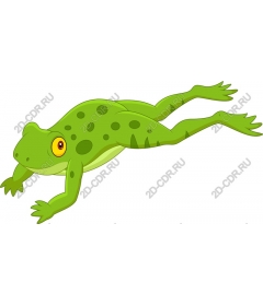  Charming green cartoon frog