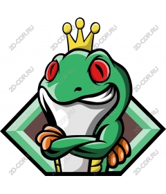  Cartoon "Crowned frog"