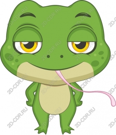  Cartoon frog