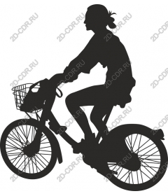  A woman on a Bicycle