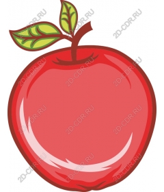  A bright red Apple