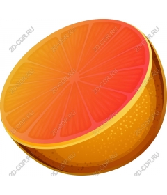  A juicy orange slice