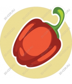  Яркий красный болгарский перец