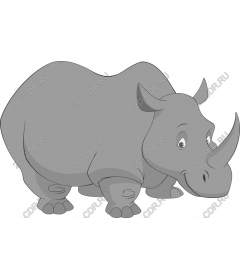  Cute cartoon Rhino