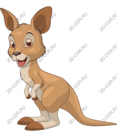  Cartoon kangaroo