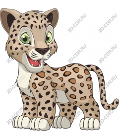  Cute leopard cub