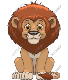 Lion cartoon - Friendly
