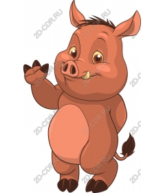  Cute cartoon pig