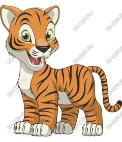  Cartoon tiger